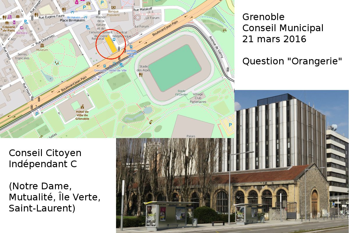 Le projet de l’Orangerie en question