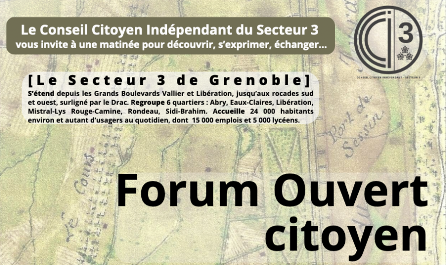 Forum Ouvert Citoyen du secteur 3